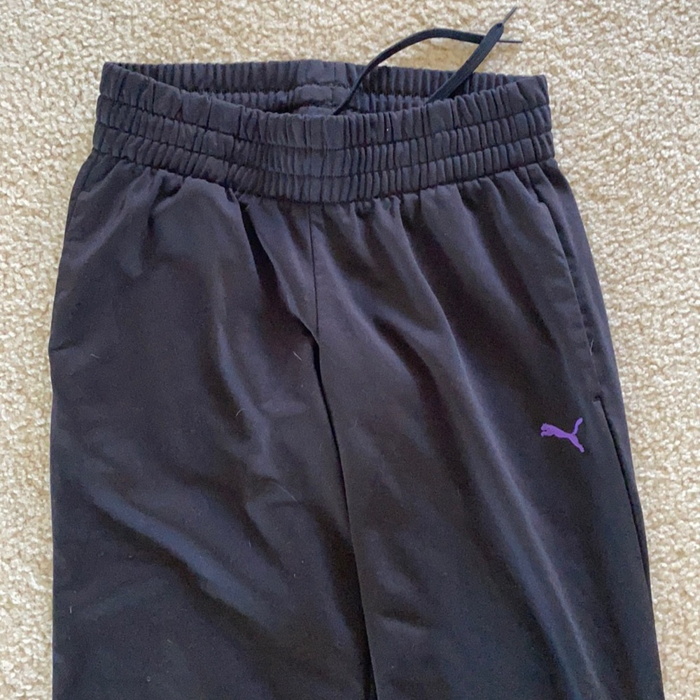 Black puma sweatpants